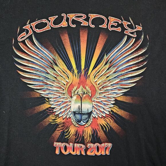 Journey 2017 Tour Tshirt Medium Concert Band Music Metal Rock Retro Y2K Grunge - Picture 2 of 8